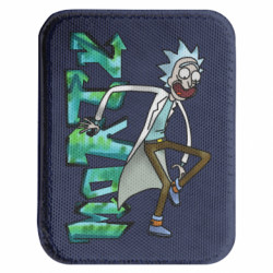 Шеврон закругленный прямоугольный Rick and text Morty - FATLINE Шеврон закругленный прямоугольный Rick and text Morty