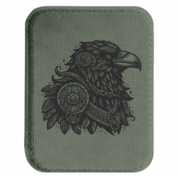 Шеврон закруглений прямокутний Ворон вікінг войовничий крук - FATLINE Шеврон закруглений прямокутний Ворон вікінг войовничий крук