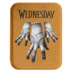 Шеврон закругленный прямоугольный Wednesday Adams Рука Вещь - FATLINE Шеврон закругленный прямоугольный Wednesday Adams Рука Вещь