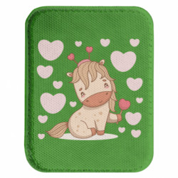 Шеврон закругленный прямоугольный Влюбленная лошадка - FATLINE Шеврон закругленный прямоугольный Влюбленная лошадка