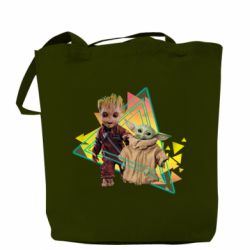 Шоппер Baby yoda and baby groot - FATLINE Шоппер Baby yoda and baby groot