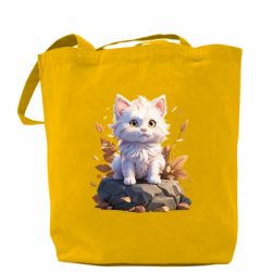 Шоппер Белый котик 3д - FATLINE Шоппер Белый котик 3д