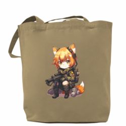 Шоппер Девочка лисичка военная - FATLINE Шоппер Девочка лисичка военная