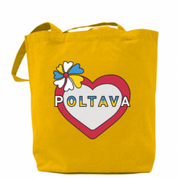 Шоппер Полтава, цветок и сердце. - FATLINE Шоппер Полтава, цветок и сердце.
