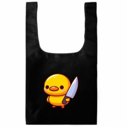 Шоппер XL Милая уточка с ножом - FATLINE Шоппер XL Милая уточка с ножом