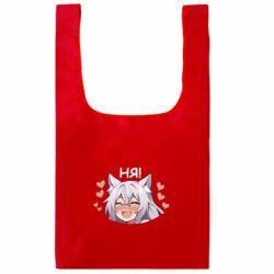 Шоппер XL Влюбленная девочка с ушками - FATLINE Шоппер XL Влюбленная девочка с ушками