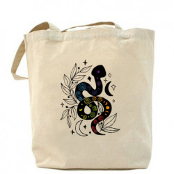 Шоппер Змея Кундалини с цветами чакрами