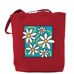 Шоппер Ромашки на голубом - FATLINE Шоппер Ромашки на голубом