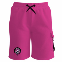 Шорты детские премиум FATLINE Ужасный единорог - FATLINE Шорты детские премиум FATLINE Ужасный единорог