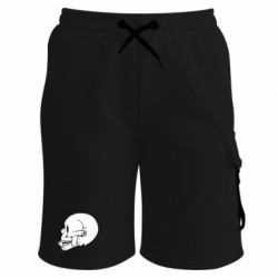 Шорты детские премиум FATLINE Кот с рыбьей костью. Череп - FATLINE Шорты детские премиум FATLINE Кот с рыбьей костью. Череп