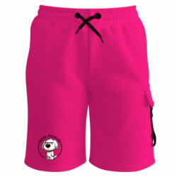 Шорты детские премиум FATLINE пес которому похуй - FATLINE Шорты детские премиум FATLINE пес которому похуй