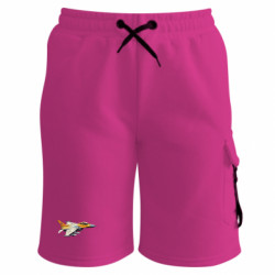 Шорты детские премиум FATLINE Истребитель ф-16 - FATLINE Шорты детские премиум FATLINE Истребитель ф-16