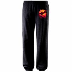 Штаны Тиранозавр на фоне солнца - FATLINE Штаны Тиранозавр на фоне солнца