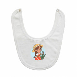 Слюнявчик Милаха девочка в шляпе - FATLINE Слюнявчик Милаха девочка в шляпе