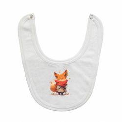 Слюнявчик Стильная лисичка - FATLINE Слюнявчик Стильная лисичка