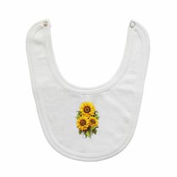 Слюнявчик три подсолнуха - FATLINE Слюнявчик три подсолнуха