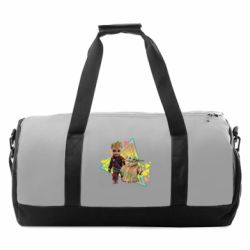 Спортивна сумка Baby yoda and baby groot - FATLINE Спортивна сумка Baby yoda and baby groot