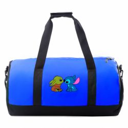 Спортивна сумка Baby Yoda And Stitch - FATLINE Спортивна сумка Baby Yoda And Stitch