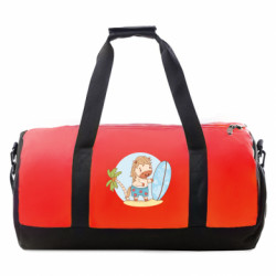 Спортивна сумка Кінь на відпочинку з серфінгом - FATLINE Спортивна сумка Кінь на відпочинку з серфінгом