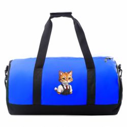 Спортивна сумка Кіт бариста - FATLINE Спортивна сумка Кіт бариста