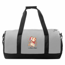 Спортивна сумка Радісний різдвяний поні з гірляндою - FATLINE Спортивна сумка Радісний різдвяний поні з гірляндою