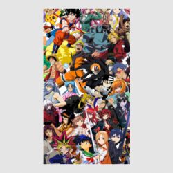 Стикер All the heroes of anime