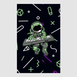 Стикер Astronaut with piano - FATLINE Стикер Astronaut with piano