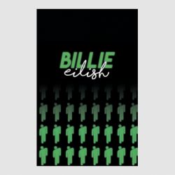 Стикер Billie Eilish and green background