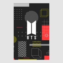 Стикер BTS and geometric - FATLINE Стикер BTS and geometric