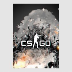 Стикер Counter Strike white logo