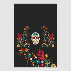 Стикер Floral Calavera - FATLINE Стикер Floral Calavera