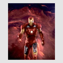Стикер Iron Man in space - FATLINE Стикер Iron Man in space