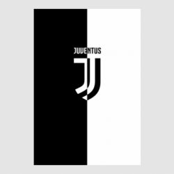 Стікер Juventus black and white logo