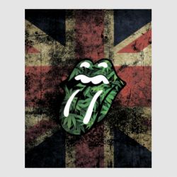 Стікер Lips in hemp - FATLINE Стікер Lips in hemp