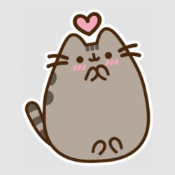 Стикер Love Pusheen - FATLINE Стикер Love Pusheen