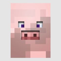 Стикер Pig from minecraft - FATLINE Стикер Pig from minecraft