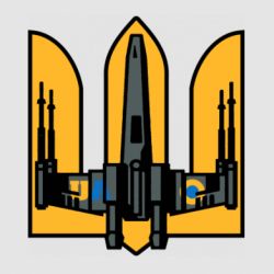 Стікер Український T-65 «X-wing» - FATLINE Стікер Український T-65 «X-wing»