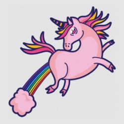 Стикер Unicorn pink - FATLINE Стикер Unicorn pink