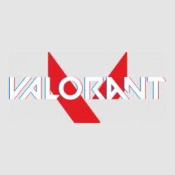 Стикер Valorant glitsh logo