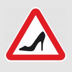 Стікер Знак на авто Туфелька - FATLINE Стікер Знак на авто Туфелька