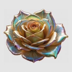 Стікер Золота перламутрова троянда - FATLINE Стікер Золота перламутрова троянда