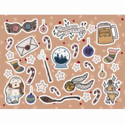 Стікерпак Christmas Harry Potter - FATLINE Стікерпак Christmas Harry Potter