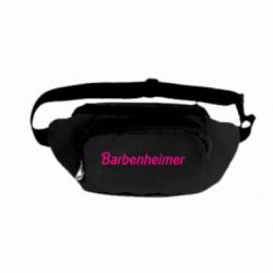 Сумка-бананка чорная Barbenheimer. (РАСПРОДАЖА)