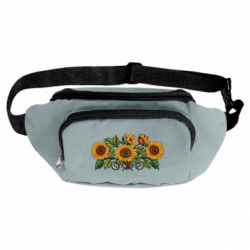 Сумка-бананка Имитация вышивки подсолнушки - FATLINE Сумка-бананка Имитация вышивки подсолнушки