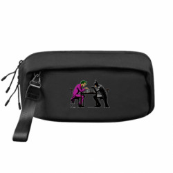 Сумка-бананка премиум Бэтмен и Джокер играют в шахматы - FATLINE Сумка-бананка премиум Бэтмен и Джокер играют в шахматы