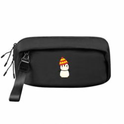 Сумка-бананка преміум Cute penguin in a hat - FATLINE Сумка-бананка преміум Cute penguin in a hat