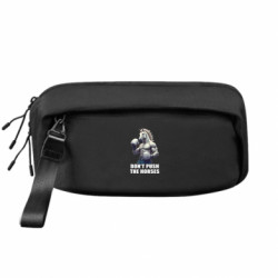 Сумка-бананка преміум Don’t push the horses арт - FATLINE Сумка-бананка преміум Don’t push the horses арт