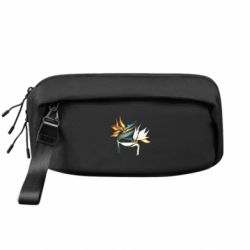 Сумка-бананка преміум Flowers art painting - FATLINE Сумка-бананка преміум Flowers art painting