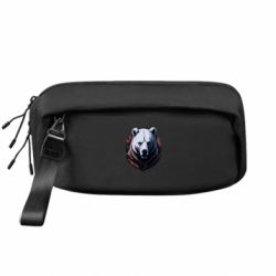 Сумка-бананка преміум Лютий білий ведмідь - FATLINE Сумка-бананка преміум Лютий білий ведмідь