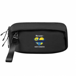 Сумка-бананка преміум Моя душа – жовто-блакитна - FATLINE Сумка-бананка преміум Моя душа – жовто-блакитна